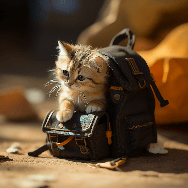 sac a dos chat transport