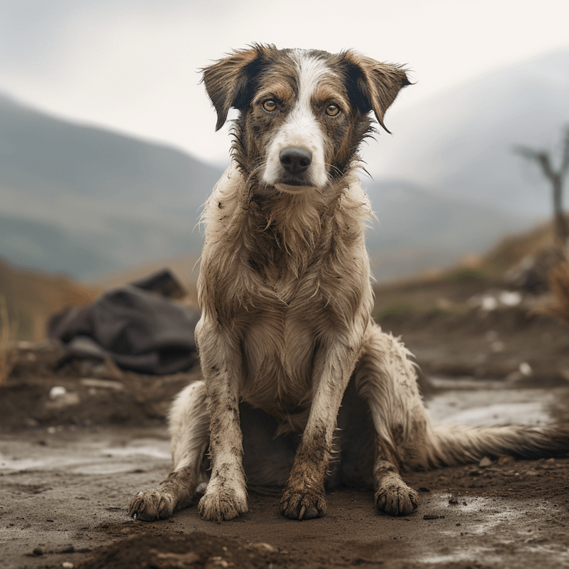 eviter chien mange terre