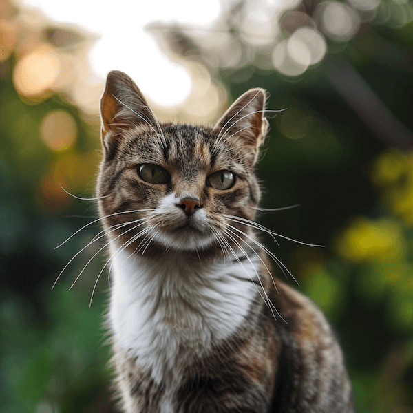 comment reagir avec chat qui fixe